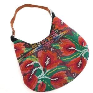Altiplano Chichi Guatemalan Poppy Tapestry bag NWT